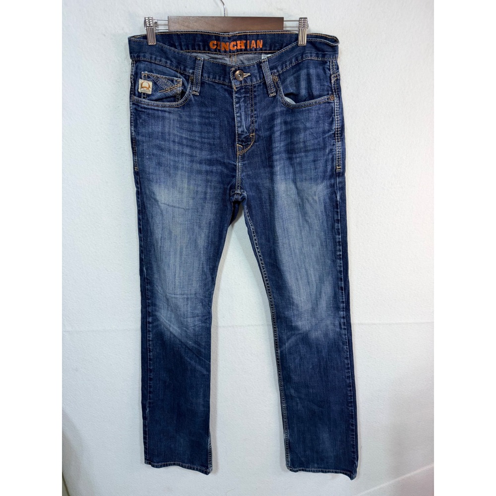 Cinch Ian Jeans Straight Leg Western Denim Men's 33x36 Blue